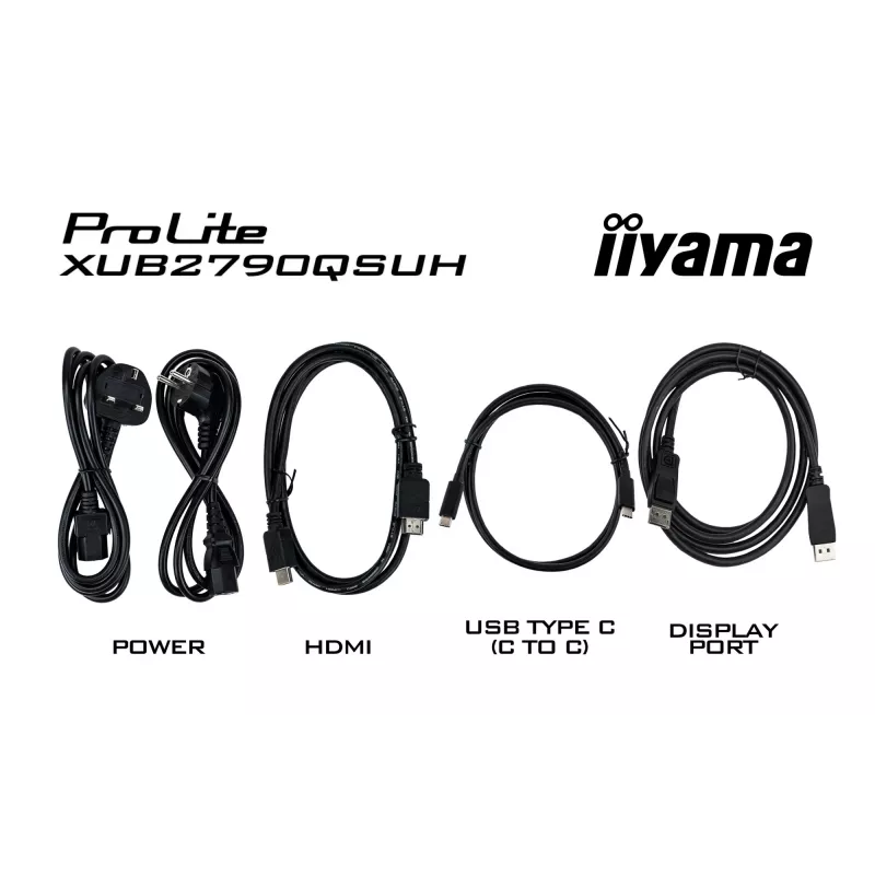 iiyama ProLite XUB2790QSUH-B2 datora monitors 68.6 cm (27 collas) 2560 x 1440 pikseļi Quad HD LED Melns