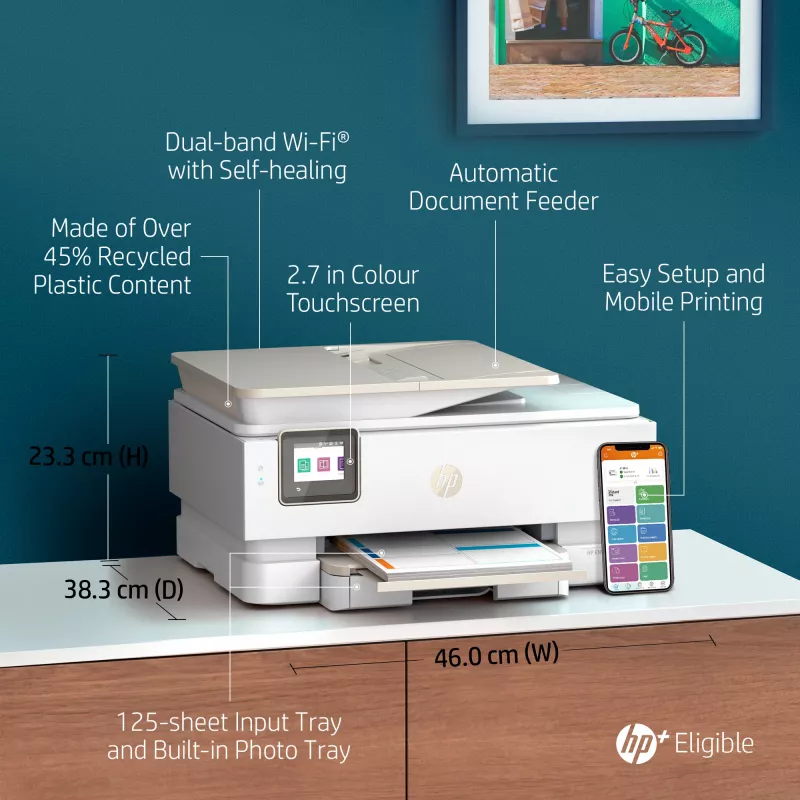 HP ENVY Inspire 7920e bezvadu daudzfunkciju krāsu printeris, Instant Ink; kopētājs, skeneris