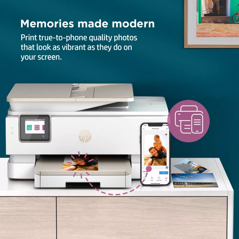 HP ENVY Inspire 7920e bezvadu daudzfunkciju krāsu printeris, Instant Ink; kopētājs, skeneris