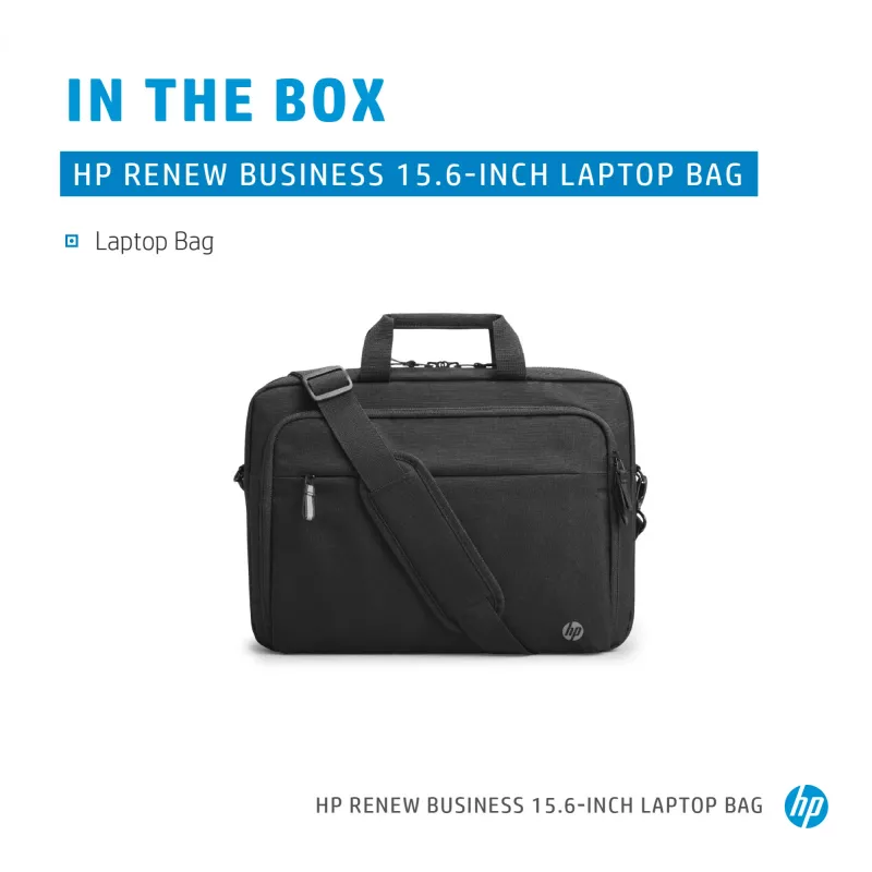 HP Renew Business 15,6 collu klēpjdatora soma, Messenger tipa futrālis, 39,6 cm (15,6 collas), 610 g