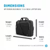HP Renew Business 15,6 collu klēpjdatora soma, Messenger tipa futrālis, 39,6 cm (15,6 collas), 610 g