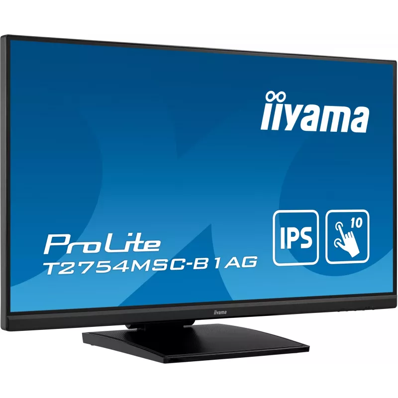 iiyama ProLite T2754MSC-B1AG datora monitors 68,6 cm (27 collas) 1920 x 1080 pikseļi Full HD LED Skārienekrāns Vairāku lietotāju Melns