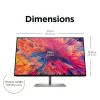 HP Z24q G3 QHD displejs, 60,5 cm (23,8 collas), 2560 x 1440 pikseļi, Quad HD, LCD, 5 ms, Sudraba