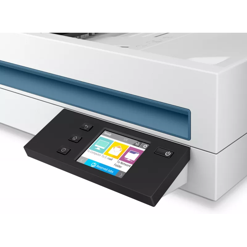 HP Scanjet Pro N4600 fnw1 plakanvirsmas un ADF skeneris 1200 x 1200 DPI A5 Balts