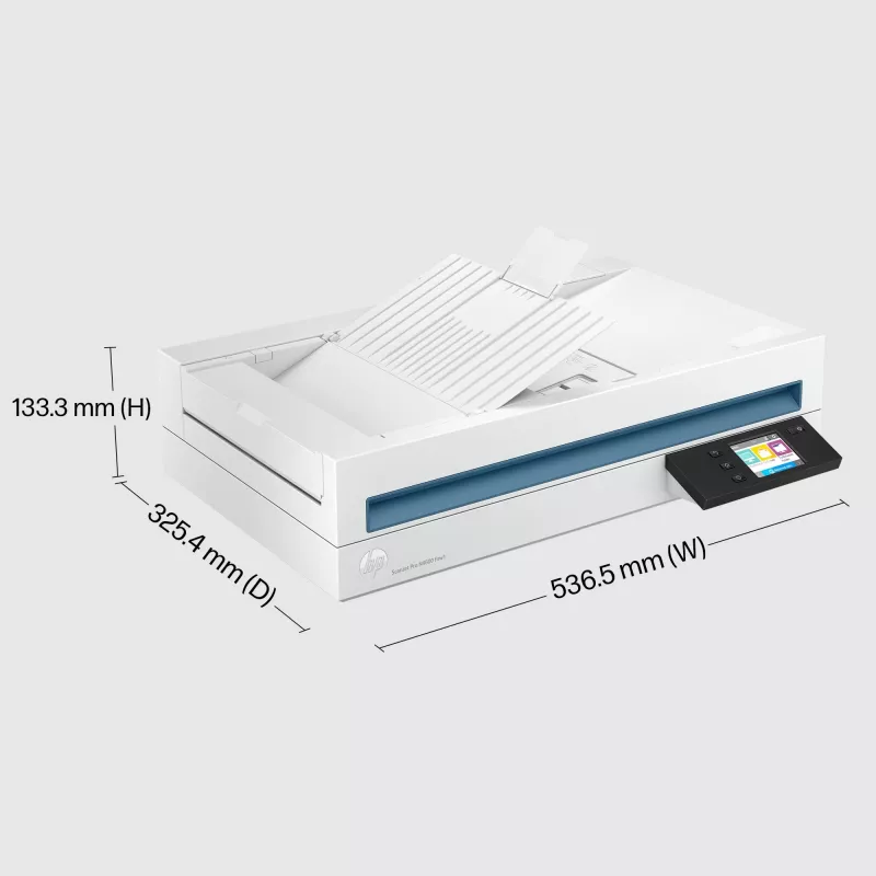 HP Scanjet Pro N4600 fnw1 plakanvirsmas un ADF skeneris 1200 x 1200 DPI A5 Balts