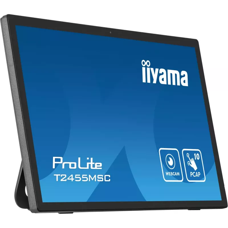iiyama T2455MSC-B1 datora monitors 61 cm (24 colli) 1920 x 1080 pikseļi Full HD LED skārienekrāns Melns