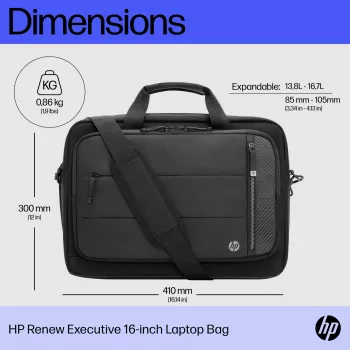 HP Renew Executive 16 collu klēpjdatora soma, messenger tipa