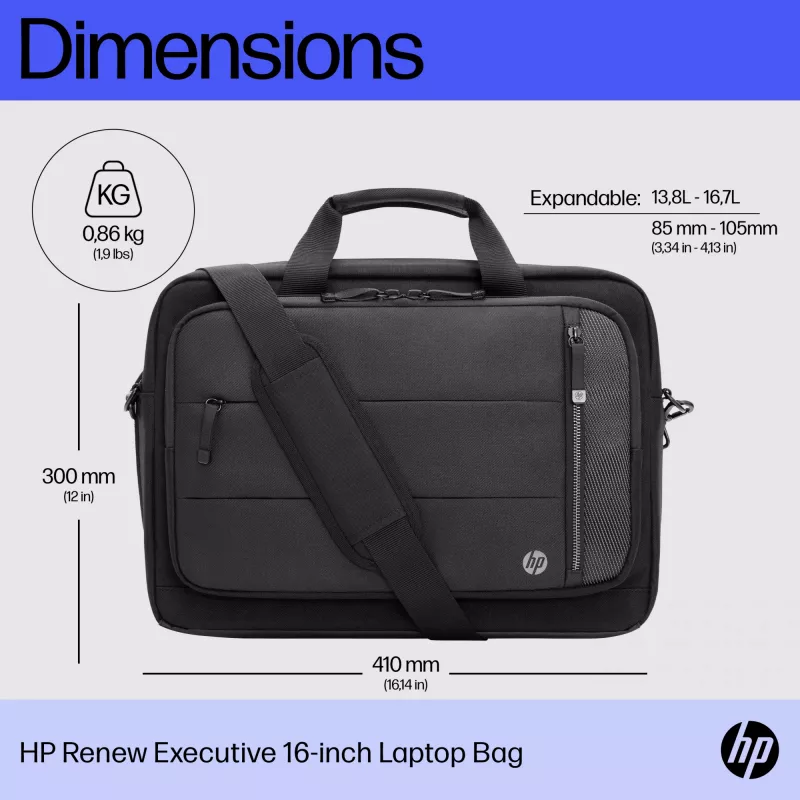 HP Renew Executive 16 collu klēpjdatora soma, messenger tipa