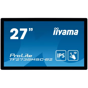 iiyama ProLite TF2738MSC-B2 datora monitors 68,6 cm (27 collas) 1920 x 1080 Full HD LED Skārienekrāns Vairāku lietotāju Melns