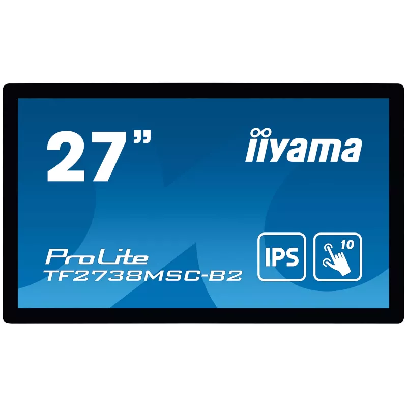iiyama ProLite TF2738MSC-B2 datora monitors 68,6 cm (27 collas) 1920 x 1080 Full HD LED Skārienekrāns Vairāku lietotāju Melns