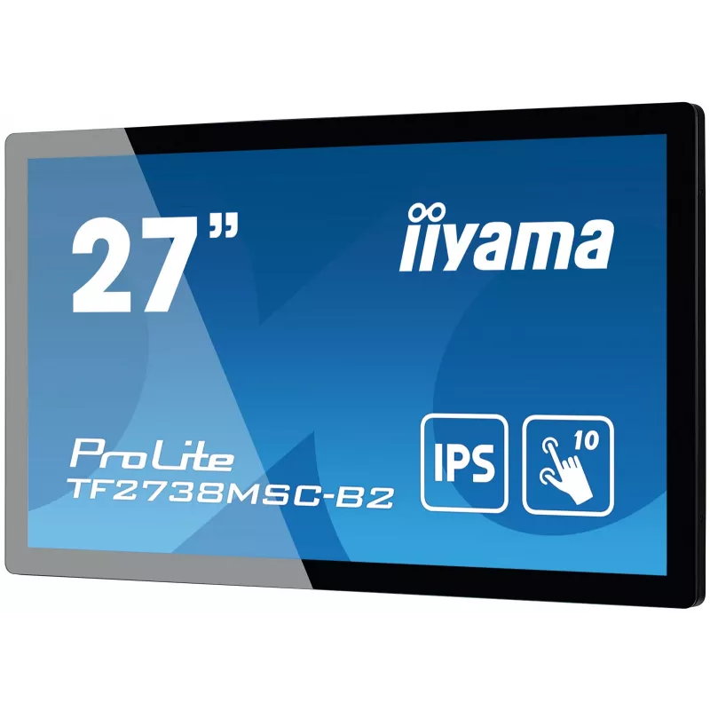 iiyama ProLite TF2738MSC-B2 datora monitors 68,6 cm (27 collas) 1920 x 1080 Full HD LED Skārienekrāns Vairāku lietotāju Melns