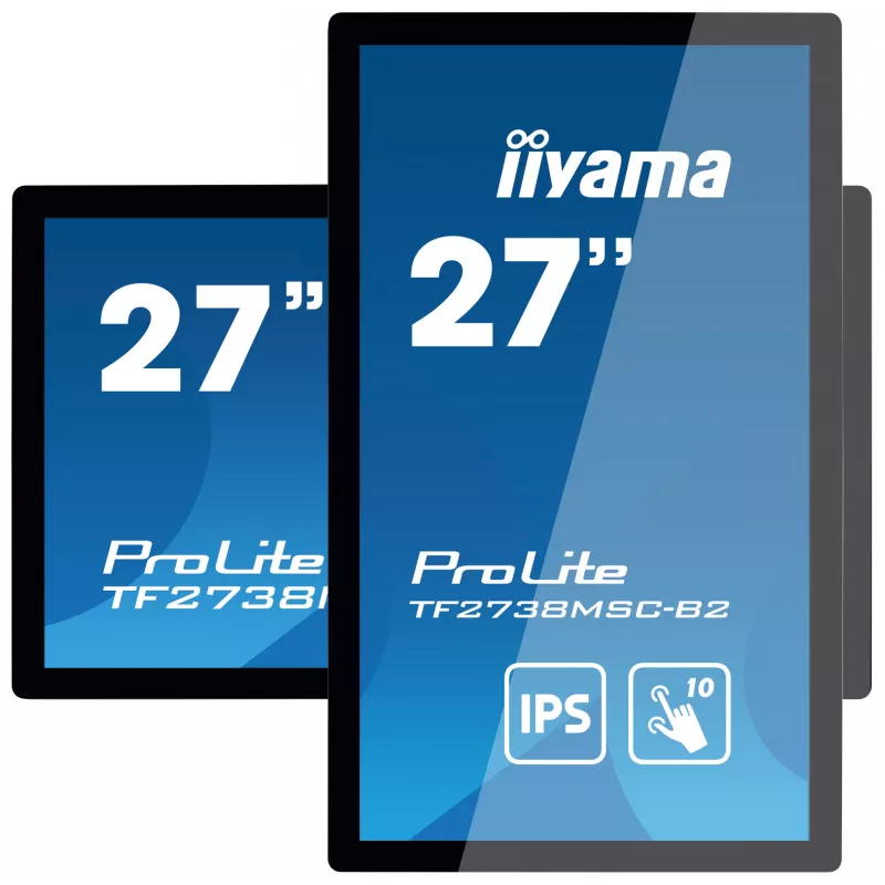 iiyama ProLite TF2738MSC-B2 datora monitors 68,6 cm (27 collas) 1920 x 1080 Full HD LED Skārienekrāns Vairāku lietotāju Melns