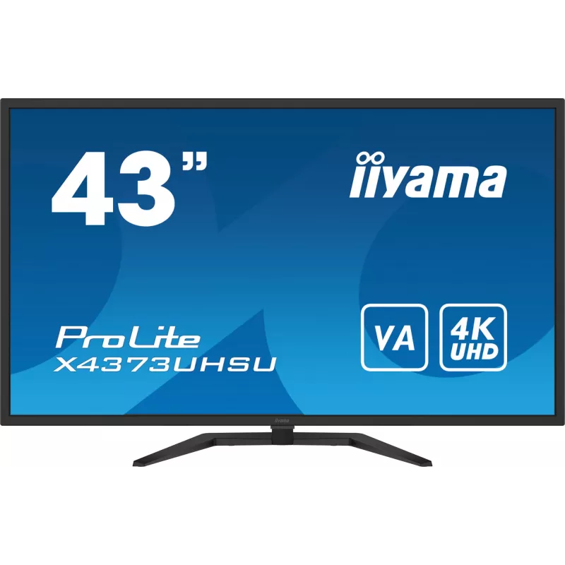 iiyama ProLite X4373UHSU-B1 datora monitors 108 cm (42,5 collas) 3840 x 2160 pikseļi 4K Ultra HD Melns