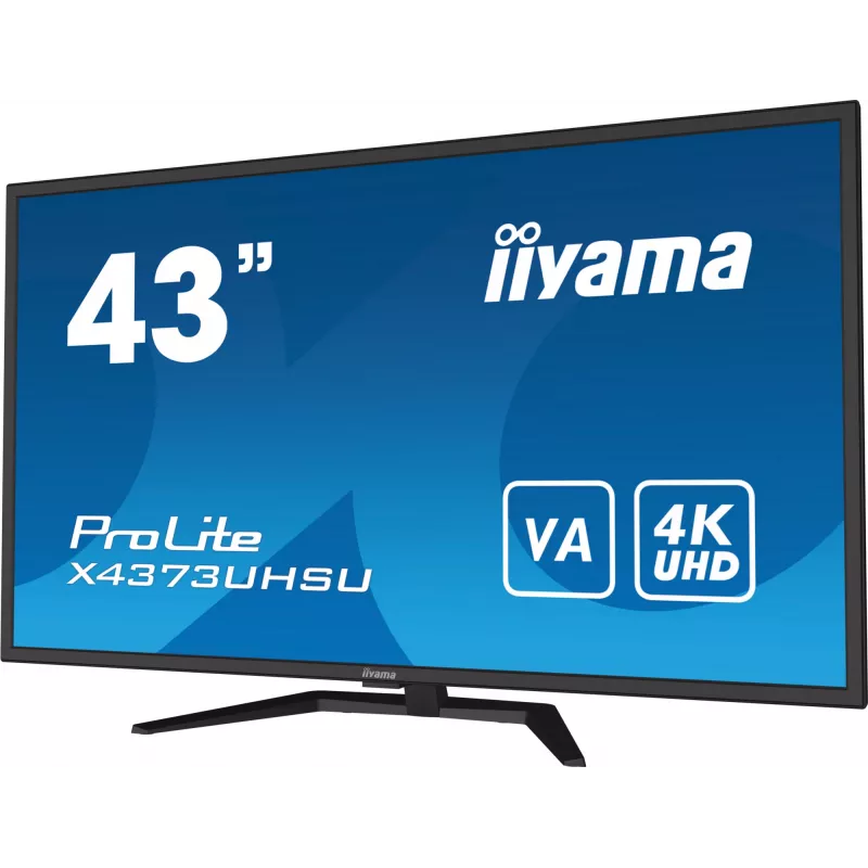 iiyama ProLite X4373UHSU-B1 datora monitors 108 cm (42,5 collas) 3840 x 2160 pikseļi 4K Ultra HD Melns