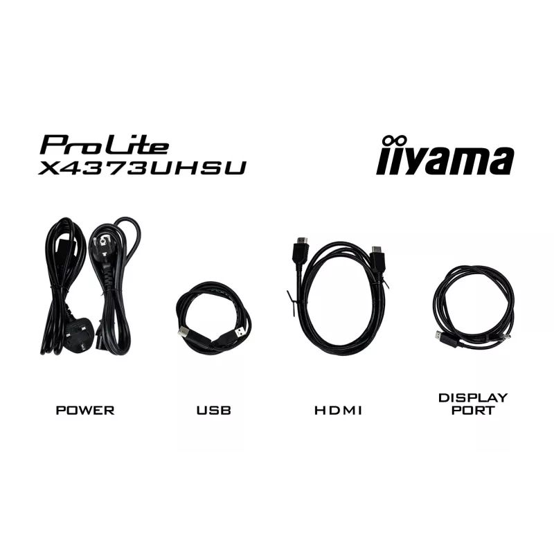 iiyama ProLite X4373UHSU-B1 datora monitors 108 cm (42,5 collas) 3840 x 2160 pikseļi 4K Ultra HD Melns
