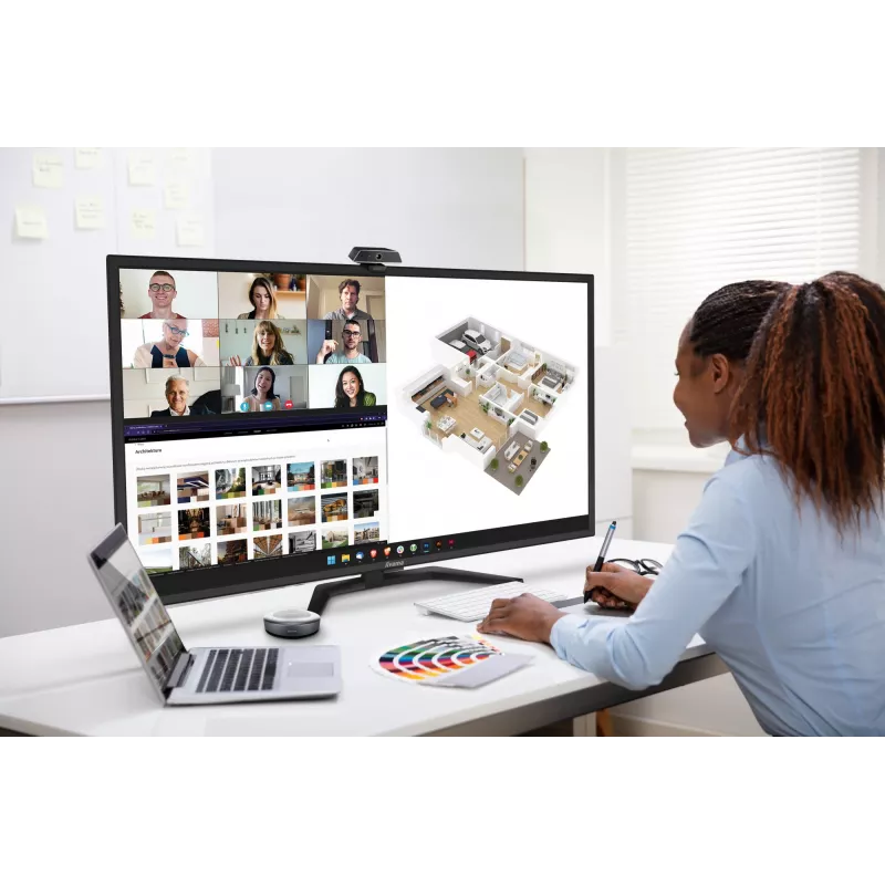 iiyama ProLite X4373UHSU-B1 datora monitors 108 cm (42,5 collas) 3840 x 2160 pikseļi 4K Ultra HD Melns