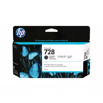 HP 728 130-ml matēti melna DesignJet tintes kasetne