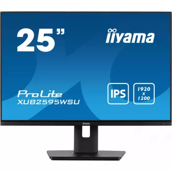 iiyama ProLite XUB2595WSU-B5 datora monitors 63,5 cm (25 colli) 1920 x 1200 pikseļi WUXGA LED Melns