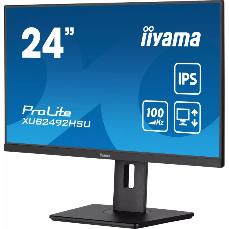 iiyama XUB2492HSU-B6 datora monitors 60.5 cm (23.8 collas) 1920 x 1080 pikseļi Full HD LED Melns