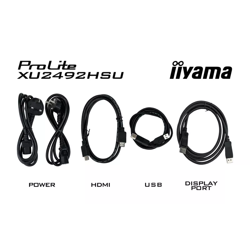 iiyama ProLite XU2492HSU-B6 datora monitors 60.5 cm (23.8 collas) 1920 x 1080 pikseļi Full HD LED Melns