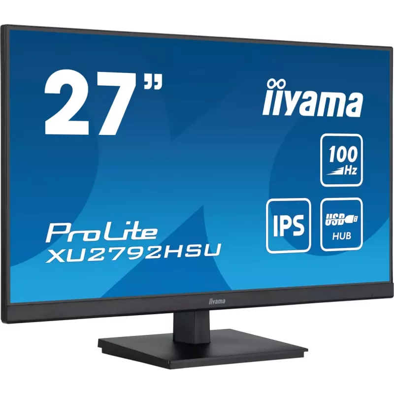 iiyama ProLite XU2792HSU-B6 datora monitors 68.6 cm (27 colli) 1920 x 1080 pikseļi Full HD LED Melns