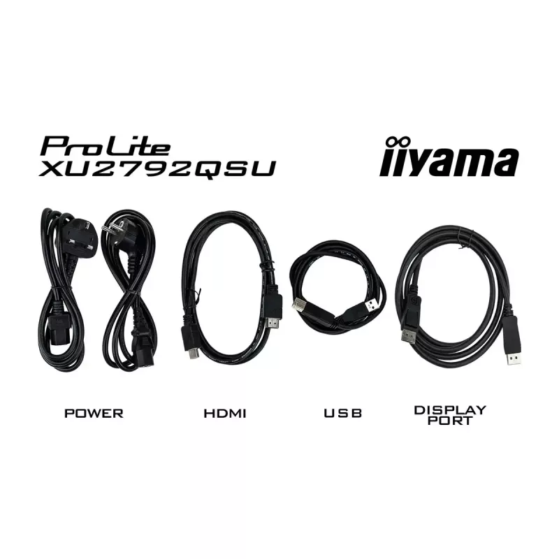 iiyama ProLite datora monitors 68,6 cm (27 colli) 2560 x 1440 pikseļi Quad HD LED melns