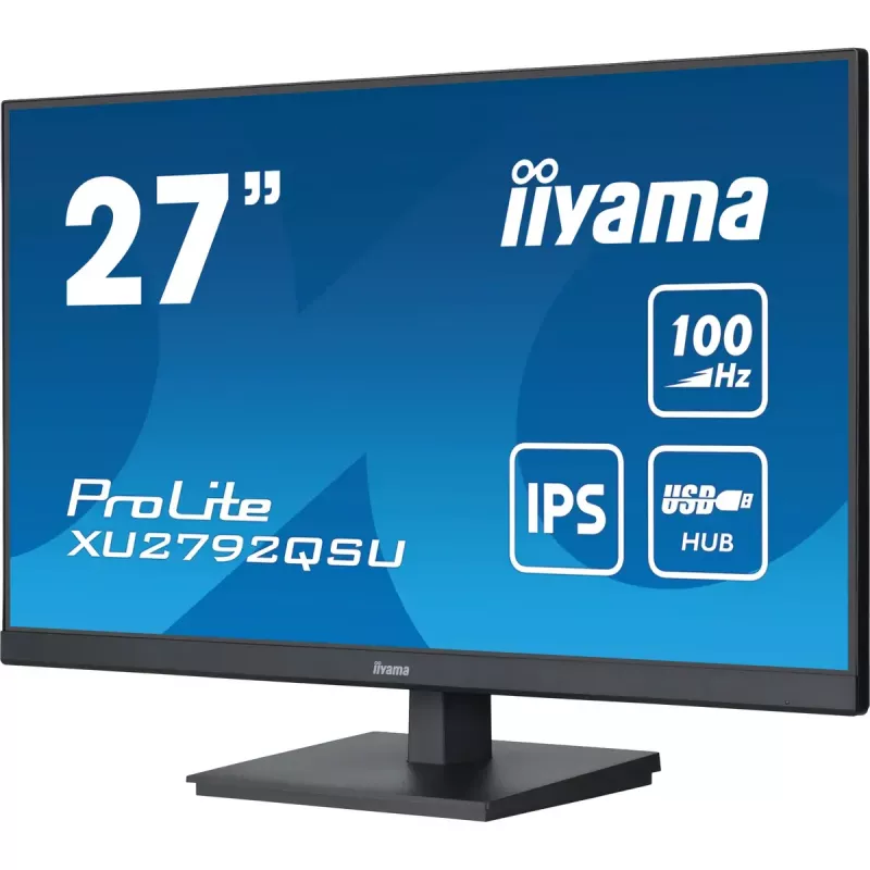 iiyama ProLite datora monitors 68,6 cm (27 colli) 2560 x 1440 pikseļi Quad HD LED melns