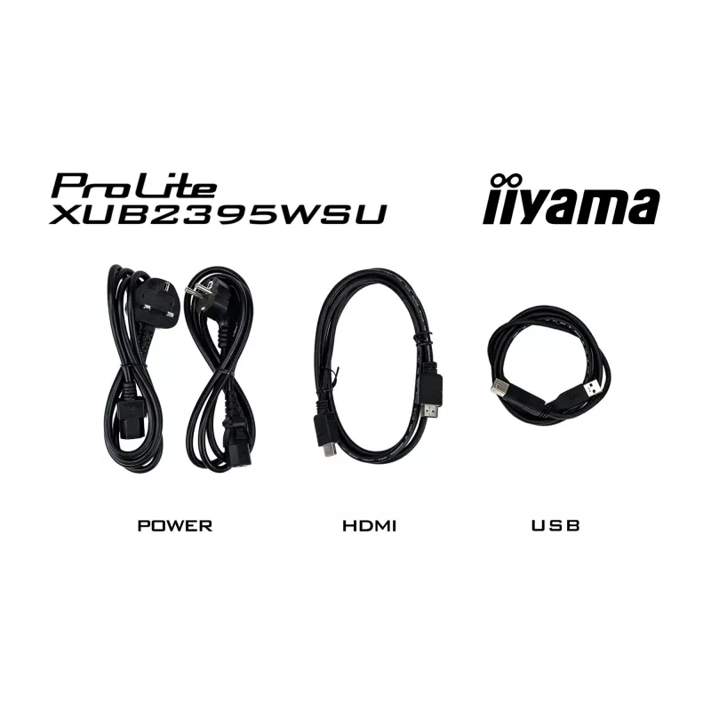 iiyama ProLite XUB2395WSU-B5 datora monitors 57.1 cm (22.5 collu) 1920 x 1200 pikseļi WUXGA LED Melns