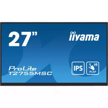 iiyama ProLite T2755MSC-B1 datora monitors 68,6 cm (27 colli) 1920 x 1080 pikseļi Full HD LED Skārienjūtīgs Galda virsmas Melns