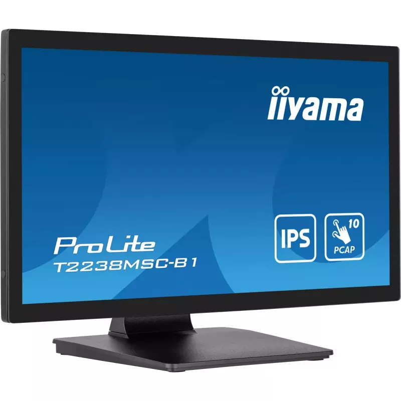 iiyama ProLite T2238MSC-B1 datora monitors 54.6 cm (21.5 collu) 1920 x 1080 pikseļi Full HD LED skārienekrāns Melns