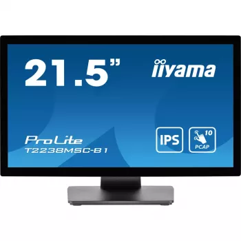 iiyama ProLite T2238MSC-B1 datora monitors 54.6 cm (21.5 collu) 1920 x 1080 pikseļi Full HD LED skārienekrāns Melns