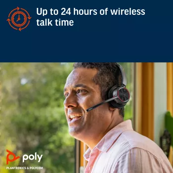 HP Poly Voyager 4320 Microsoft Teams sertificēta USB-A austiņa + BT700 dongle