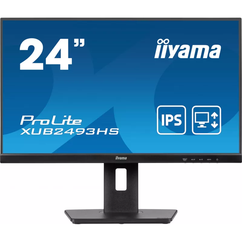iiyama ProLite XUB2493HS-B6 datora monitors 60.5 cm (23.8 collas) 1920 x 1080 pikseļi Full HD LED Melns