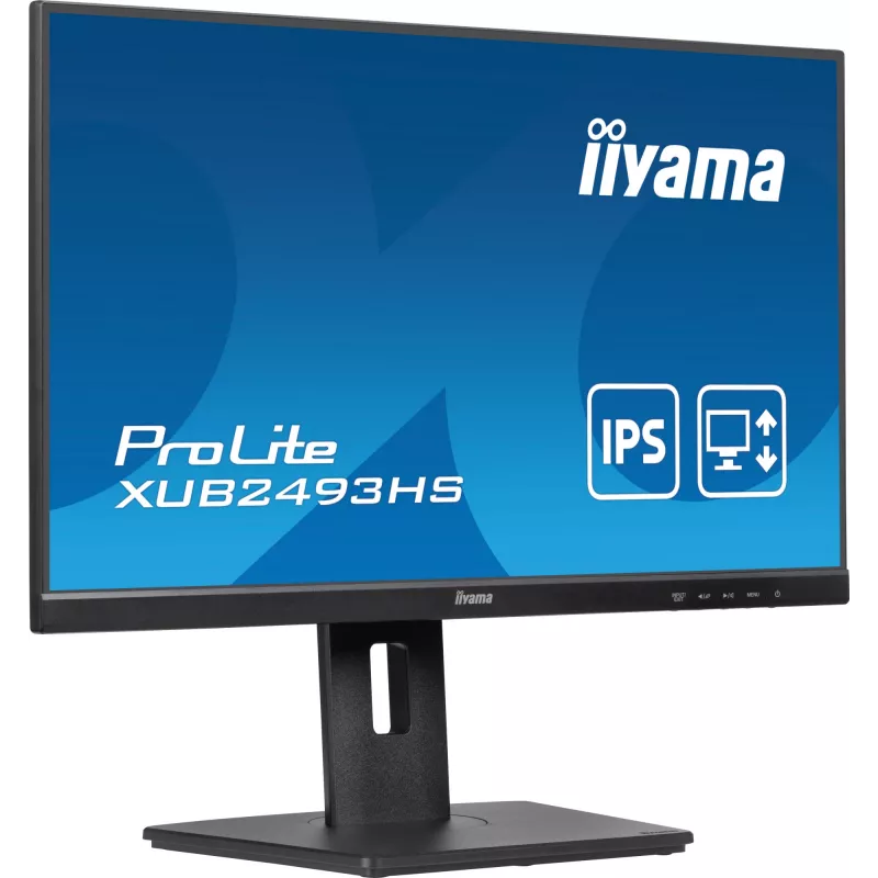 iiyama ProLite XUB2493HS-B6 datora monitors 60.5 cm (23.8 collas) 1920 x 1080 pikseļi Full HD LED Melns
