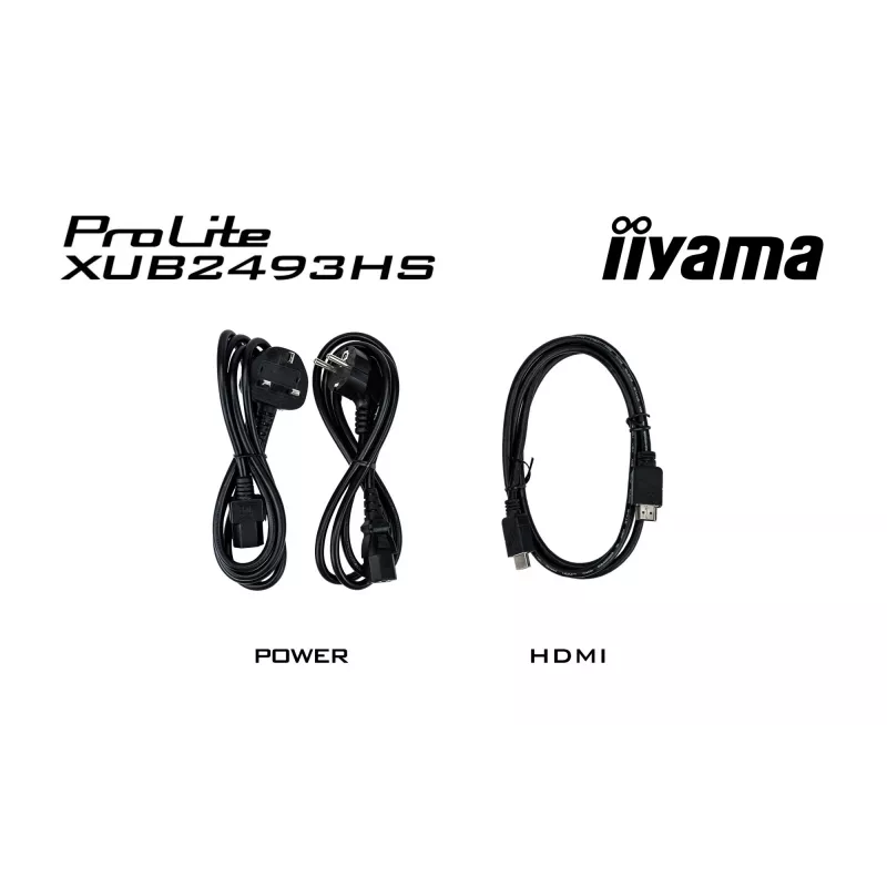 iiyama ProLite XUB2493HS-B6 datora monitors 60.5 cm (23.8 collas) 1920 x 1080 pikseļi Full HD LED Melns