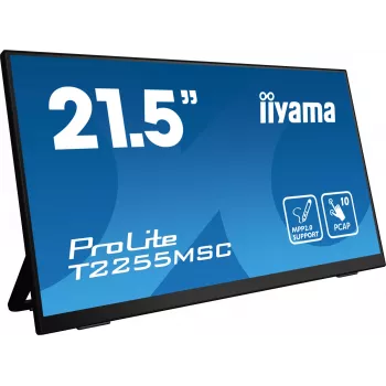 iiyama ProLite T2255MSC-B1 datora monitors 54.6 cm (21.5 collu) 1920 x 1080 pikseļi Full HD LCD skārienekrāns Melns