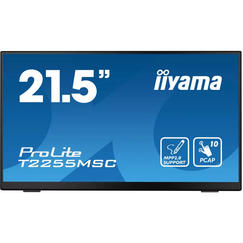 iiyama ProLite T2255MSC-B1 datora monitors 54.6 cm (21.5 collu) 1920 x 1080 pikseļi Full HD LCD skārienekrāns Melns