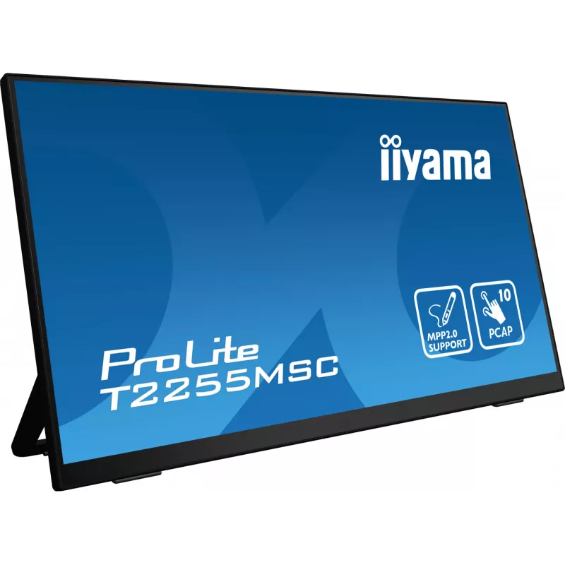 iiyama ProLite T2255MSC-B1 datora monitors 54.6 cm (21.5 collu) 1920 x 1080 pikseļi Full HD LCD skārienekrāns Melns