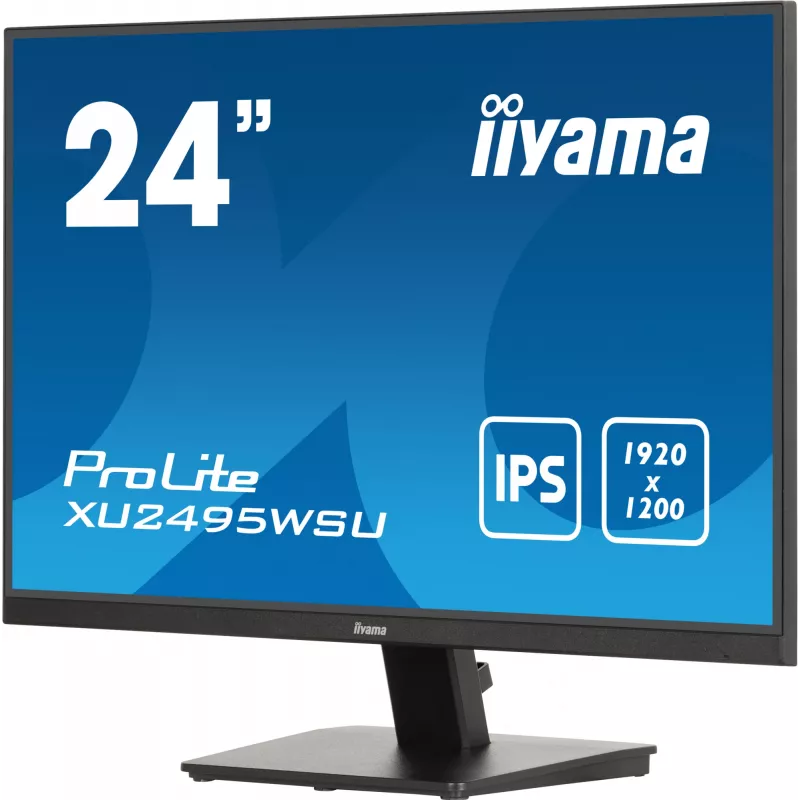 iiyama ProLite XU2495WSU-B7 datora monitors 61 cm (24 collas) 1920 x 1200 pikseļi WUXGA LED melns