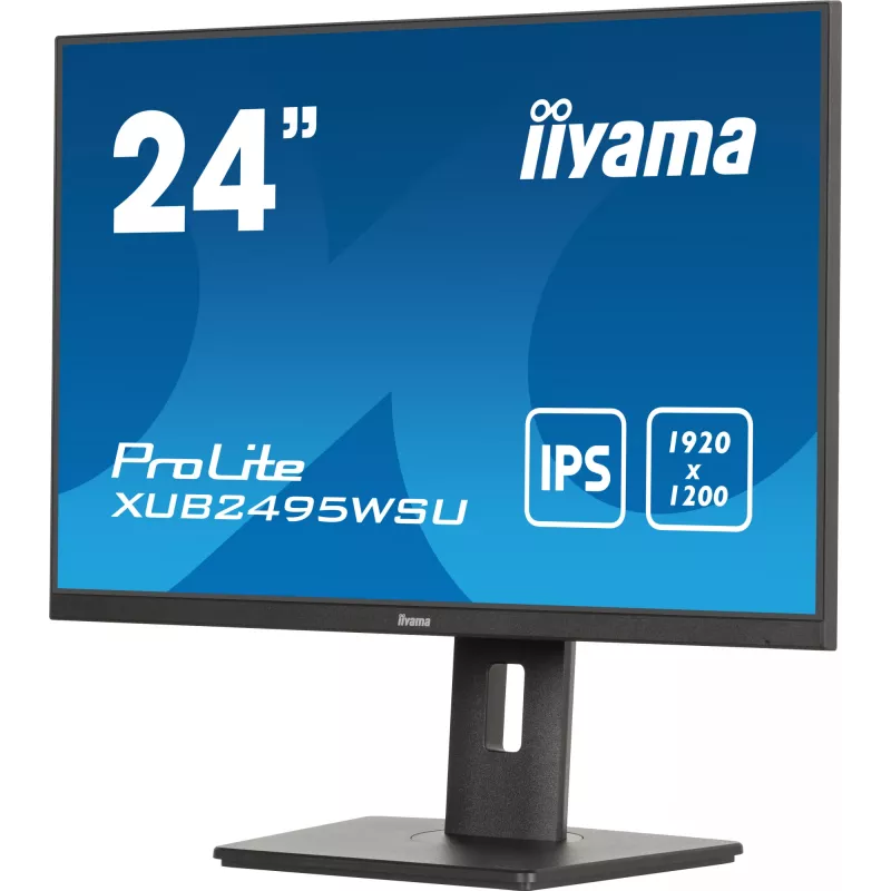 iiyama ProLite XUB2495WSU-B7 datora monitors 61,2 cm (24,1 collu) 1920 x 1200 pikseļi WUXGA LED Melns