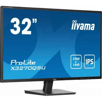 iiyama ProLite X3270QSU-B1 datora monitors 80 cm (31,5 collas) 2560 x 1440 pikseļi Wide Quad HD LED Melns