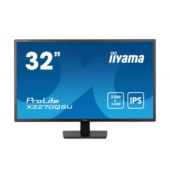 iiyama ProLite X3270QSU-B1 datora monitors 80 cm (31,5 collas) 2560 x 1440 pikseļi Wide Quad HD LED Melns
