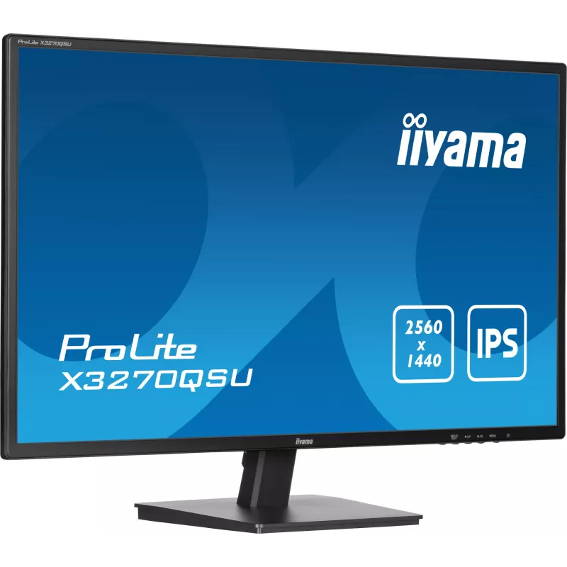 iiyama ProLite X3270QSU-B1 datora monitors 80 cm (31,5 collas) 2560 x 1440 pikseļi Wide Quad HD LED Melns
