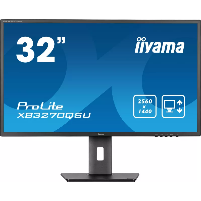 iiyama ProLite XB3270QSU-B1 datora monitors 80 cm (31,5 collu) 2560 x 1440 pikseļi Quad HD LED Melns
