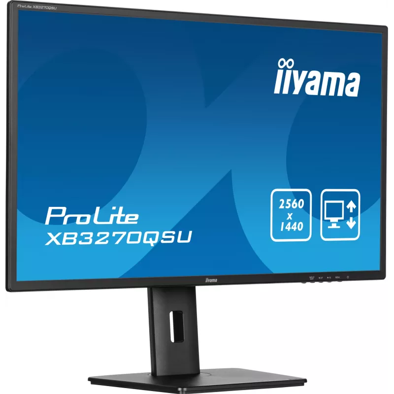 iiyama ProLite XB3270QSU-B1 datora monitors 80 cm (31,5 collu) 2560 x 1440 pikseļi Quad HD LED Melns