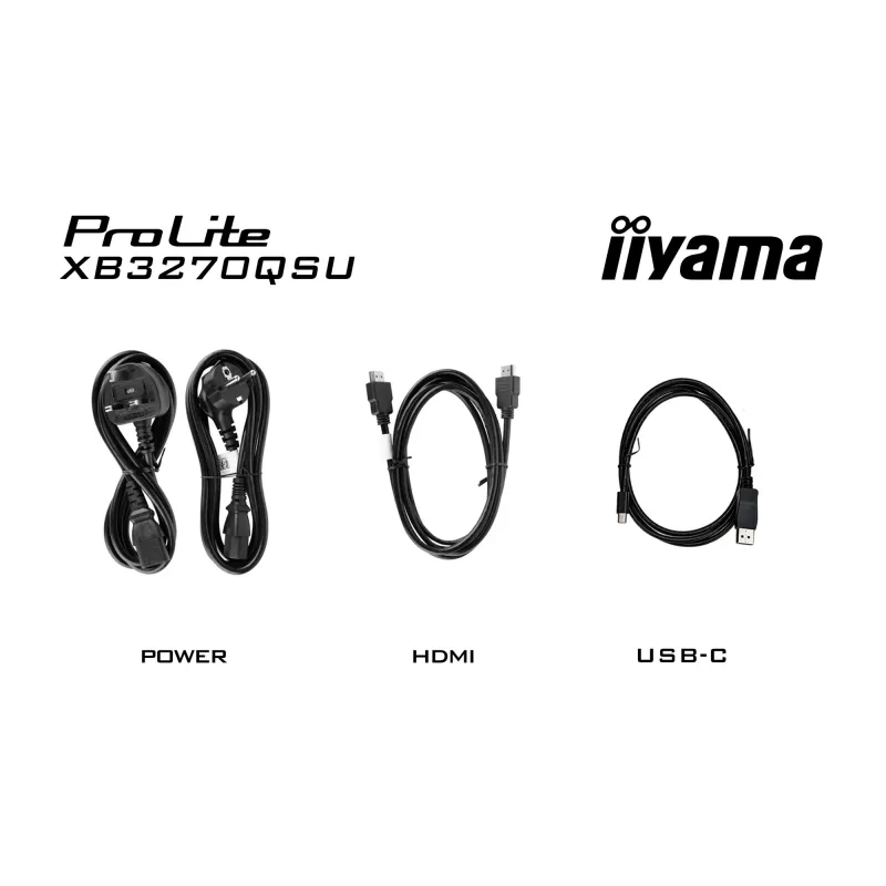 iiyama ProLite XB3270QSU-B1 datora monitors 80 cm (31,5 collu) 2560 x 1440 pikseļi Quad HD LED Melns