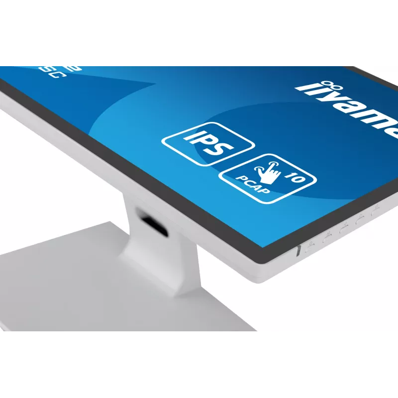 iiyama ProLite T2452MSC-W1 datora monitors 61 cm (24 collas) 1920 x 1080 pikseļi Full HD LCD Skārienekrāns Vairāku lietotāju Balts