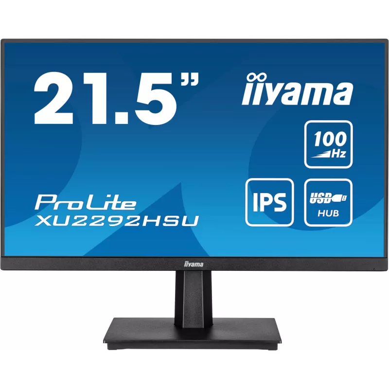 iiyama ProLite XU2292HSU-B6 datora monitors 54.6 cm (21.5 collas) 1920 x 1080 pikseļi Full HD LED Melns