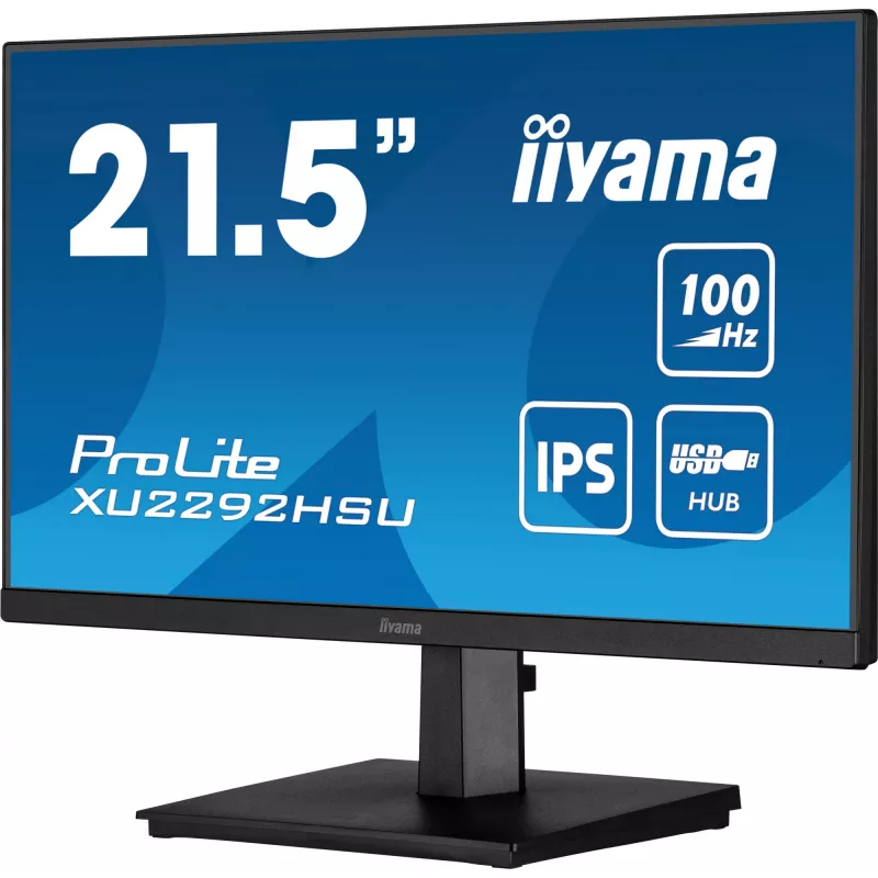 iiyama ProLite XU2292HSU-B6 datora monitors 54.6 cm (21.5 collas) 1920 x 1080 pikseļi Full HD LED Melns