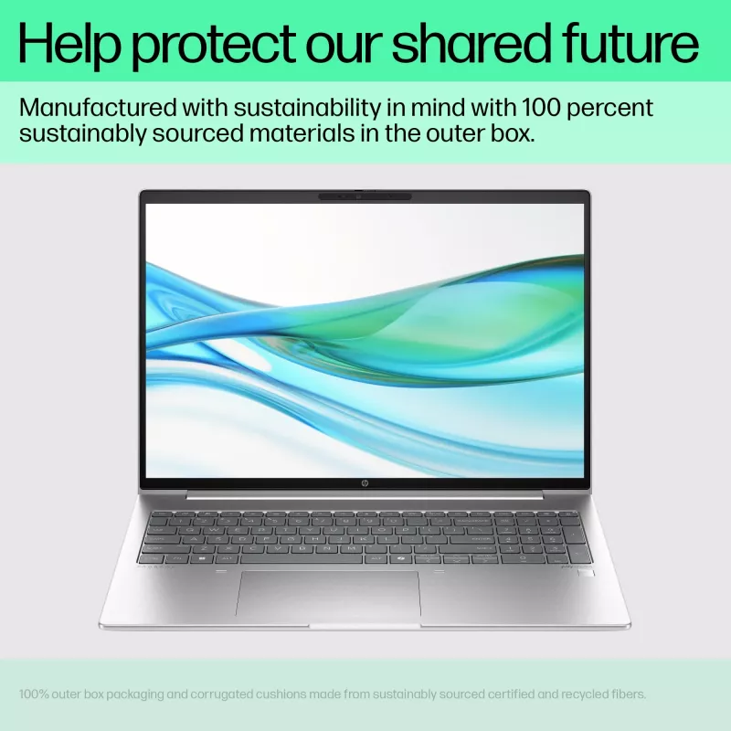 HP ProBook 460 G11 Intel Core Ultra 5 125U klēpjdators 40,6 cm (16 collu) WUXGA 16 GB DDR5-SDRAM 512 GB SSD Wi-Fi 6E (802.11ax) Windows 11 Pro AI PC sudraba krāsā